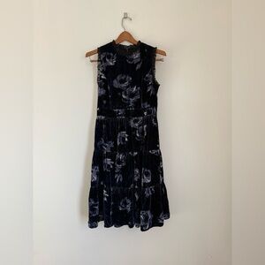 kate spade new york Floral Velvet Dress
